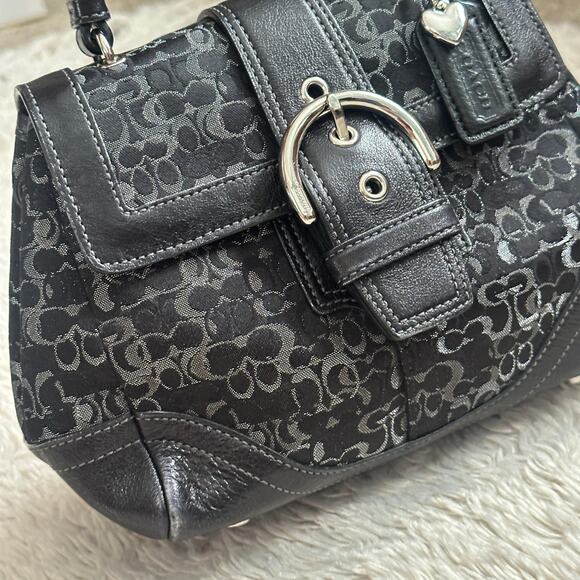 Coach Limited Edition Madison Evening Black Metallic Lurex Vintage Mini Bag - Picture 4 of 14